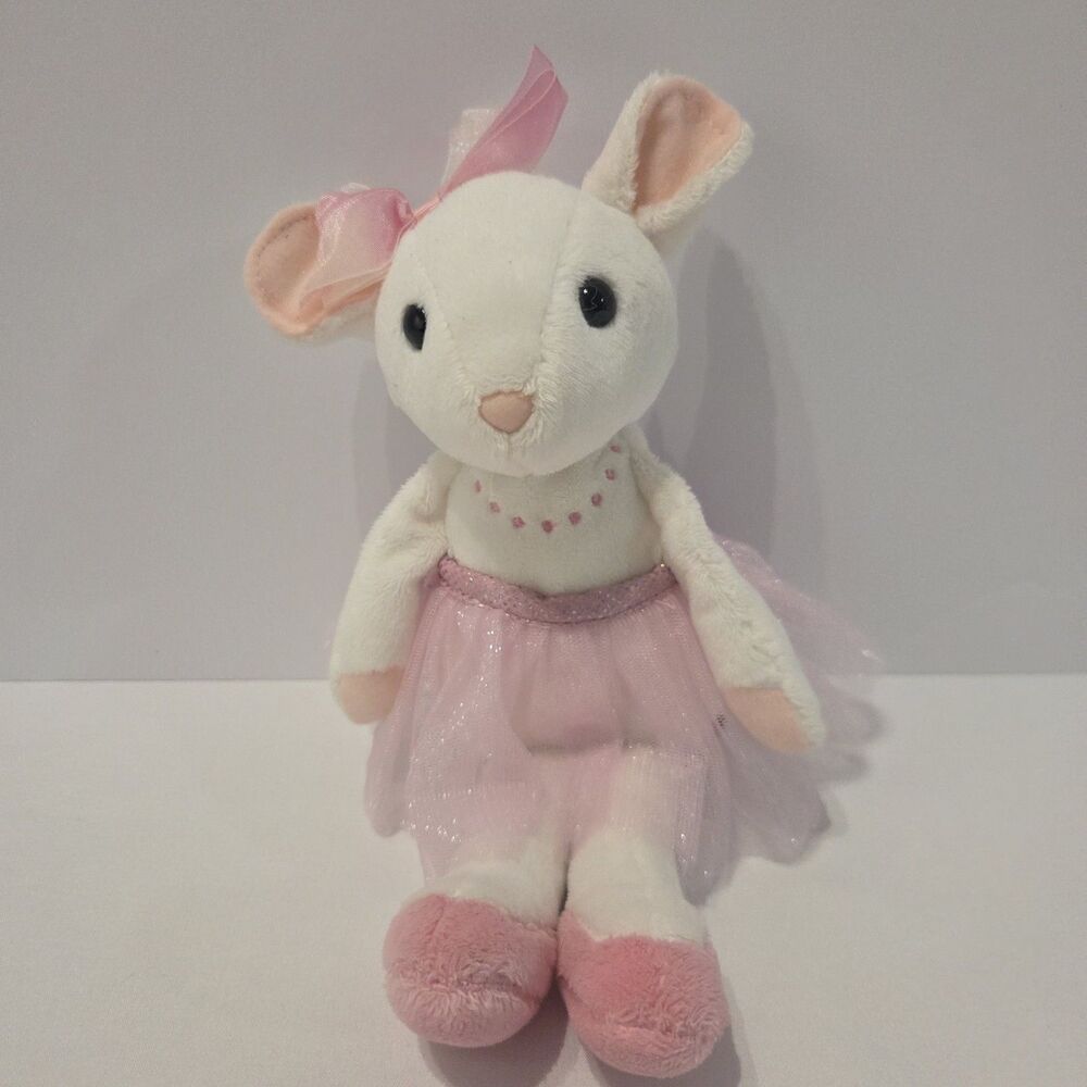 Douglas Angelina Ballerina Mouse Plush 9” Pink Tutu Stuffed Animal